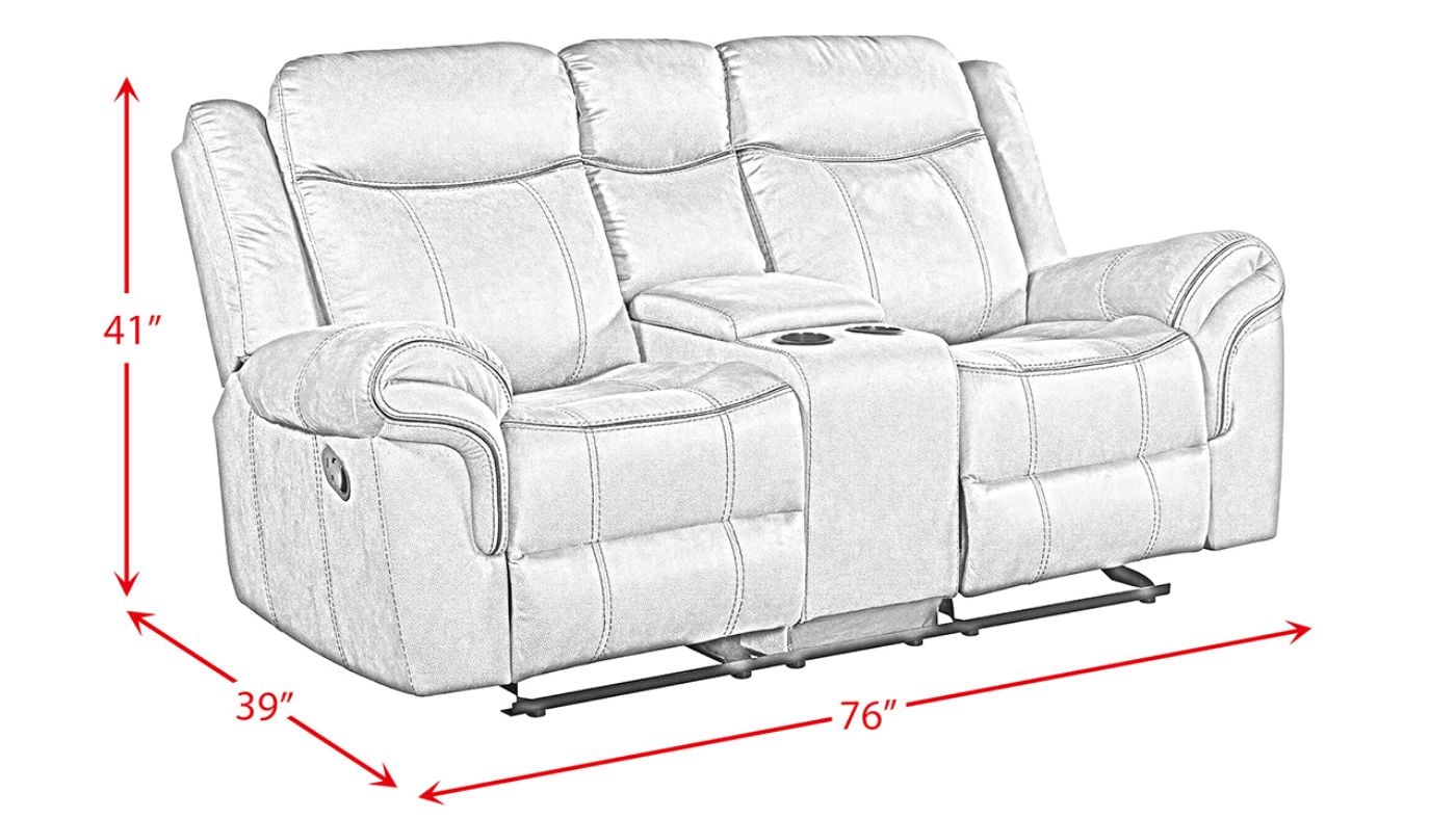 Picture of Sorrento Glider Reclining Loveseat - Brown