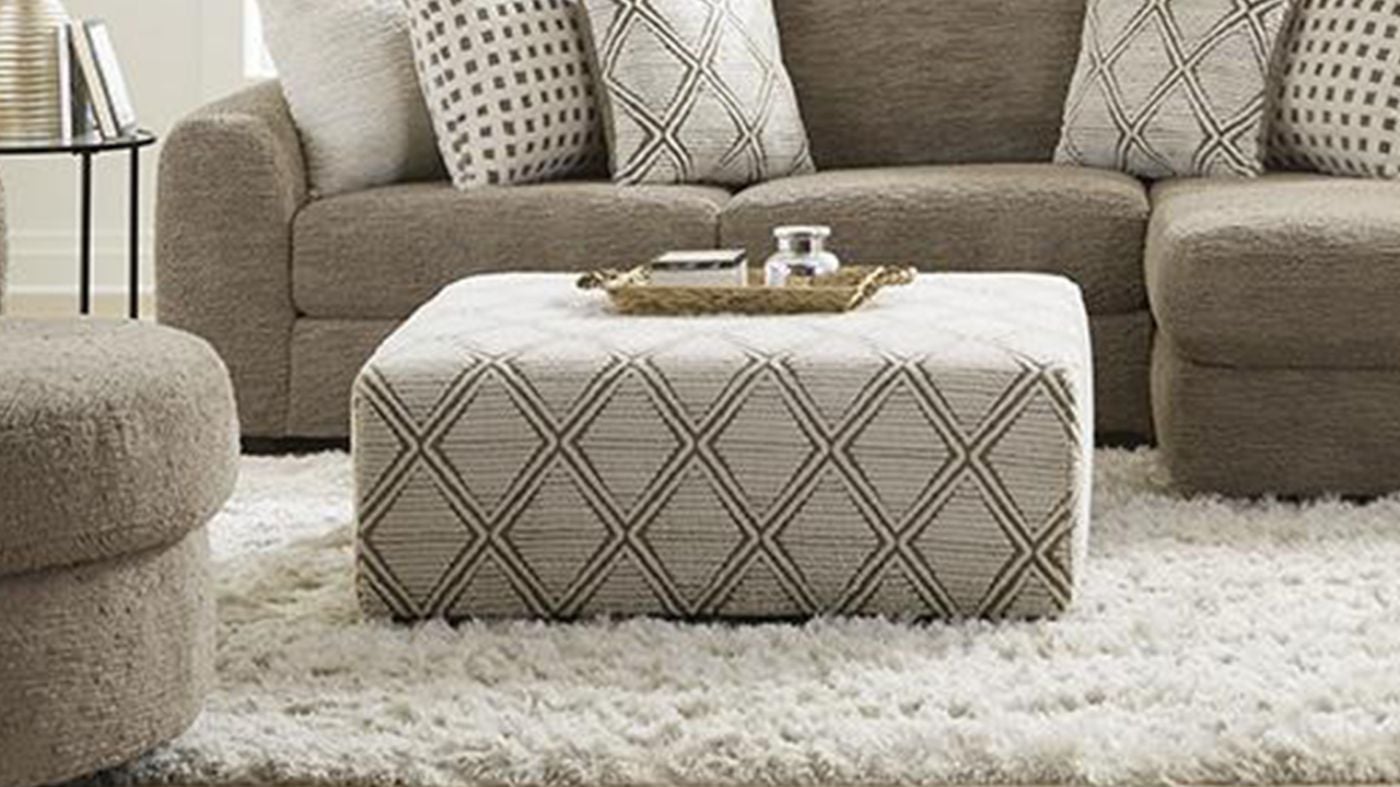 Picture of Haven Cocktail Ottoman - Brown