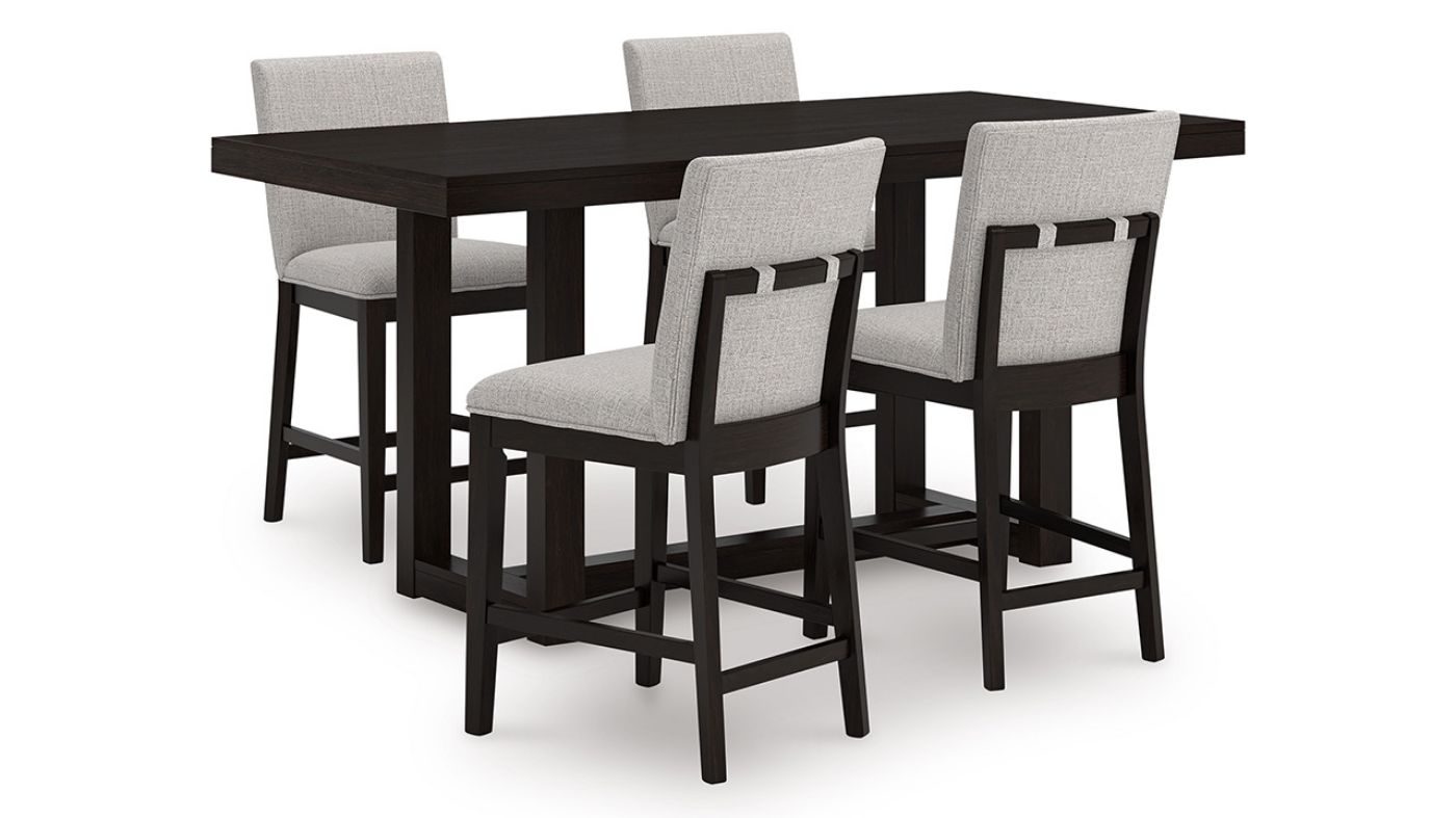 Picture of Neymorton Counter Dining Set - Brown