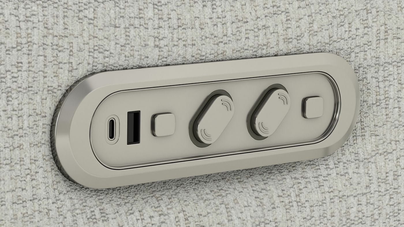 Picture of Lullaby Power Auto-Glide Recliner - White