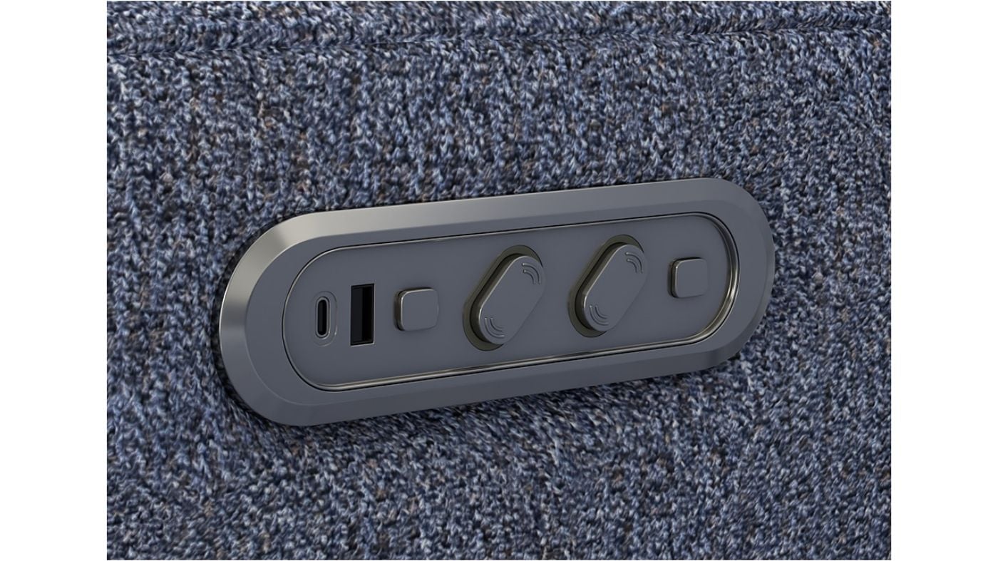 Picture of Lullaby Power Auto-Glide Recliner - Blue