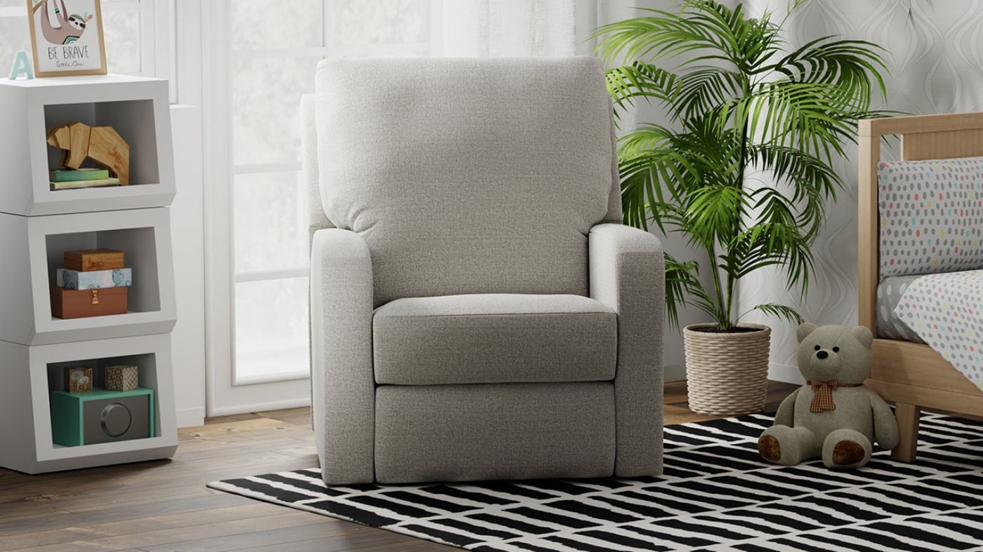 Picture of Lullaby Power Auto-Glide Recliner - Light Gray