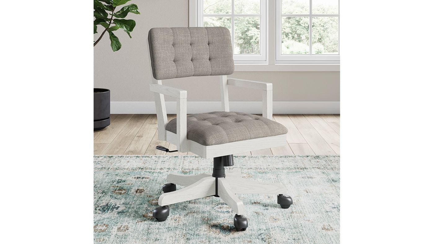 Picture of Robbinsdale Swivel Desk Chair - White