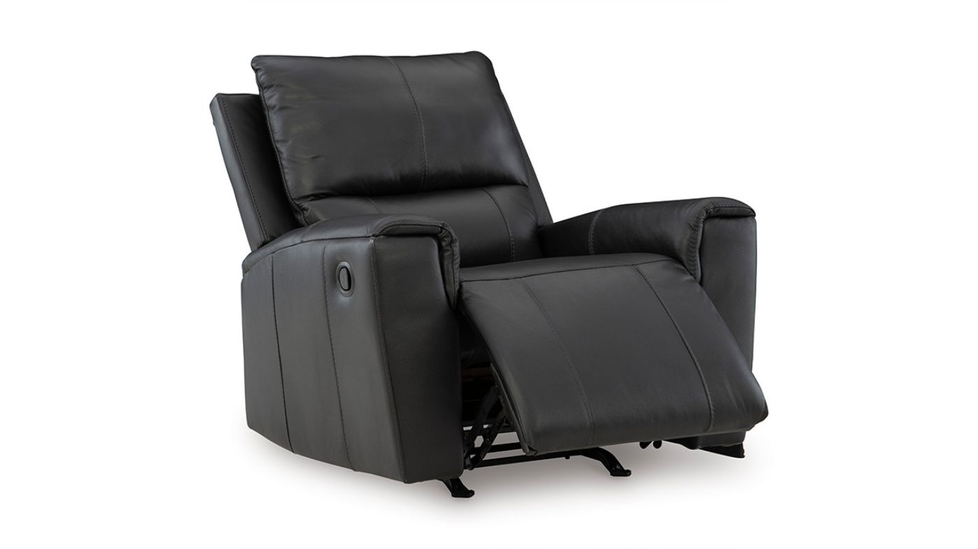 Picture of Glossmore Leather Rocker Recliner - Black
