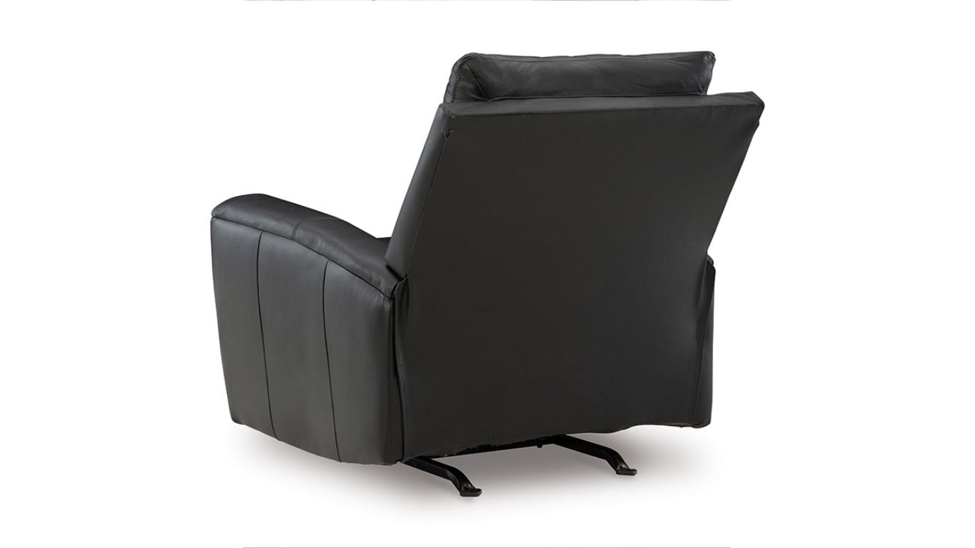 Picture of Glossmore Leather Rocker Recliner - Black