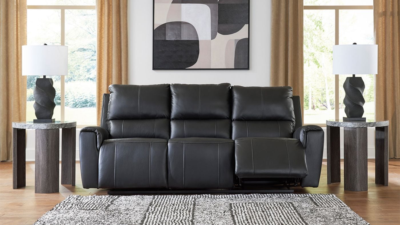 Picture of Glossmore Leather Reclining Sofa
