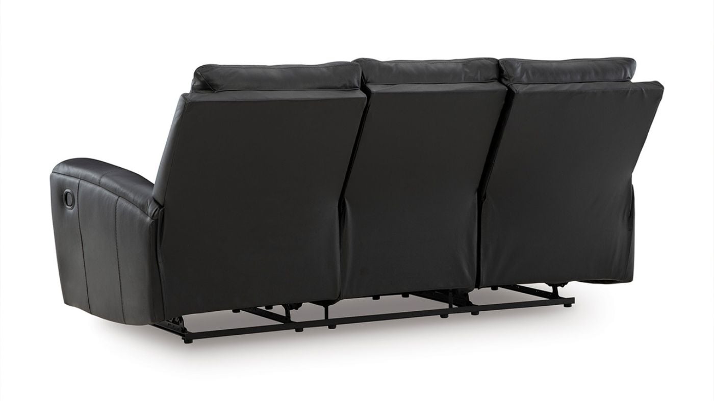 Picture of Glossmore Leather Reclining Sofa - Black