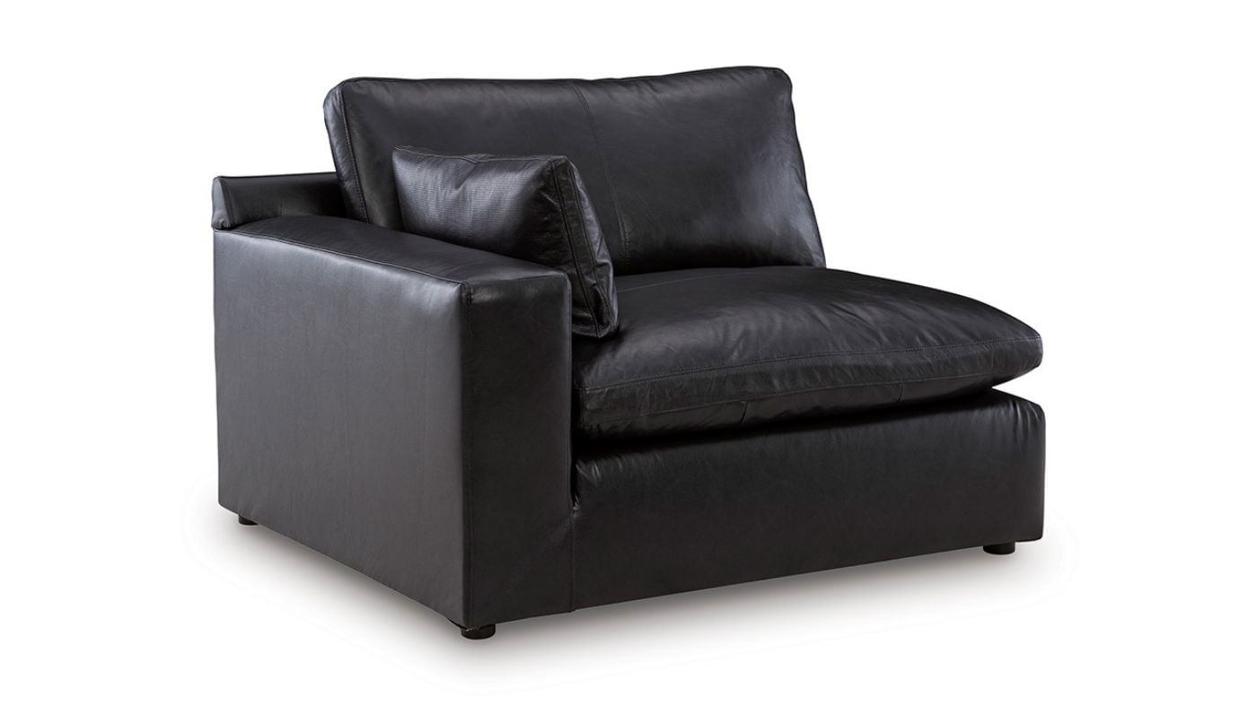Picture of Emilia Leather Sectional - Black