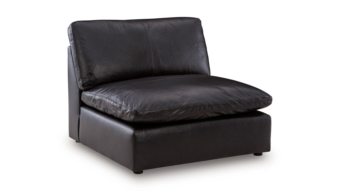 Picture of Emilia Leather Sectional - Black