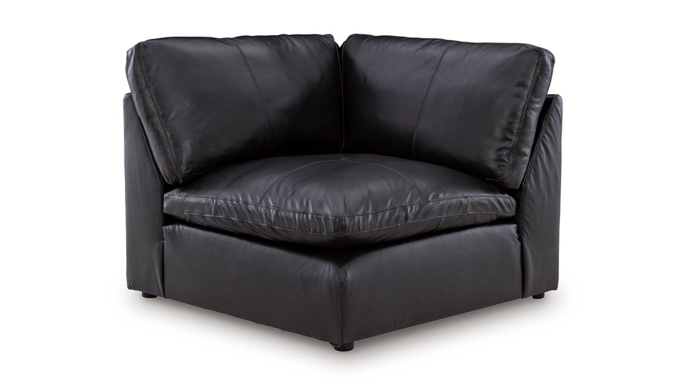 Picture of Emilia 5-Piece Leather Sectional - Black