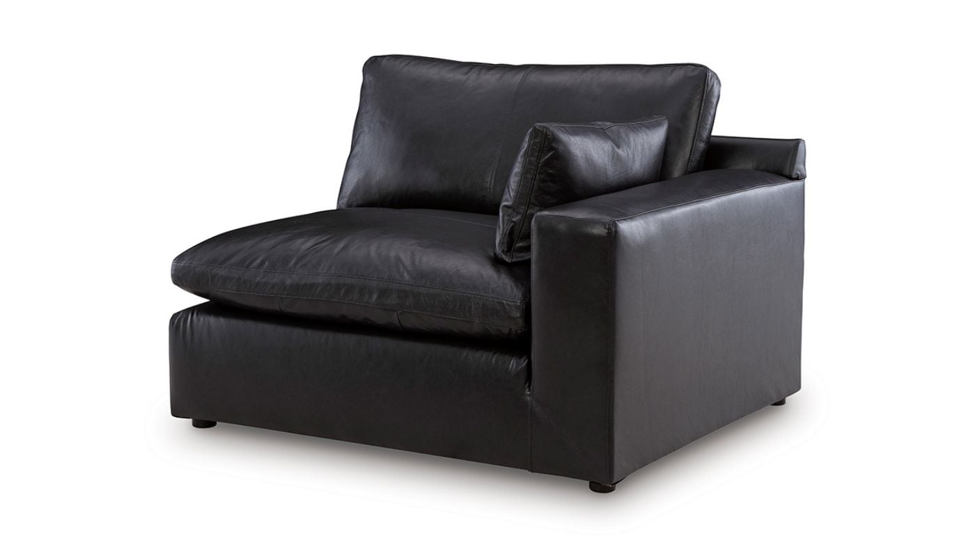 Picture of Emilia Leather Sectional - Black