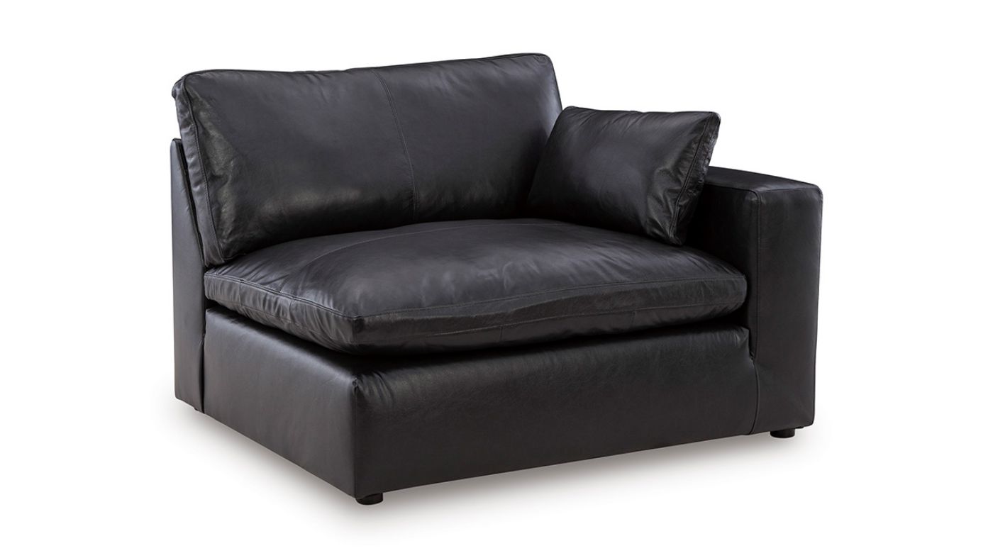 Picture of Emilia Leather Sectional - Black