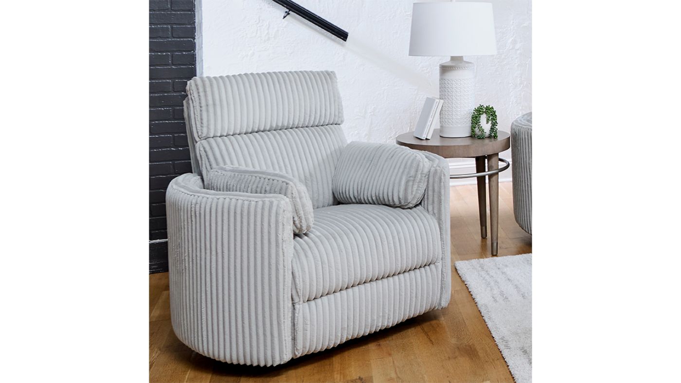 Picture of Radius Power Swivel Glider Recliner - Gray