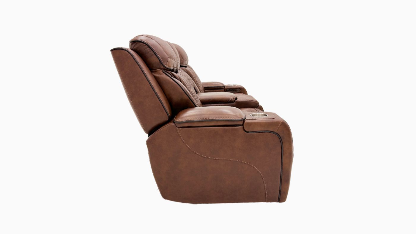 Picture of Durango Power Leather Loveseat - Brown
