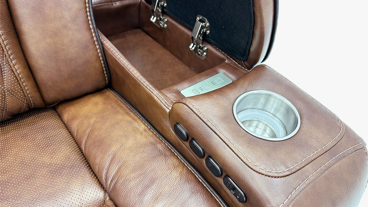 Picture of Durango Power Leather Loveseat - Brown