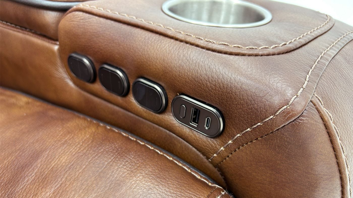 Picture of Durango Power Leather Loveseat - Brown