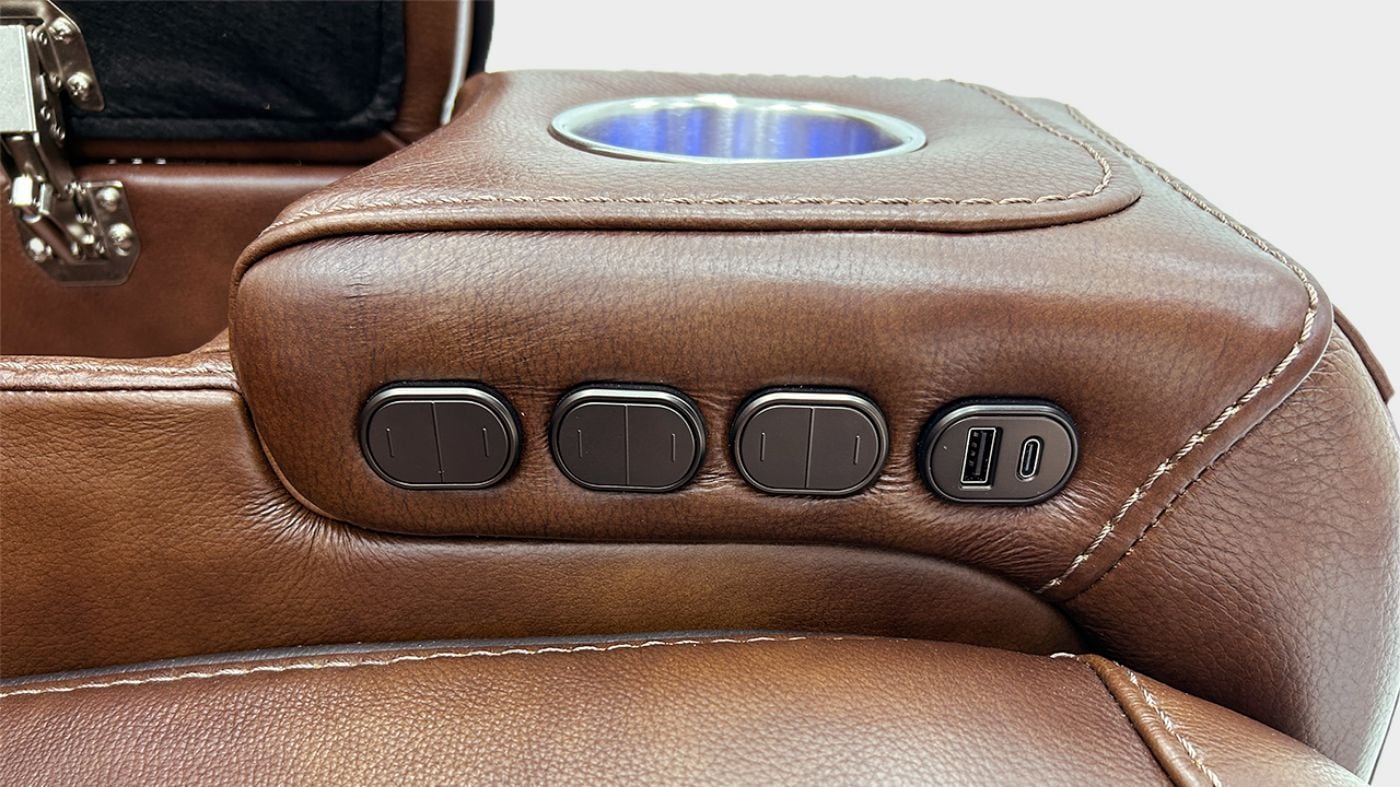 Picture of Durango Power Leather Loveseat - Brown