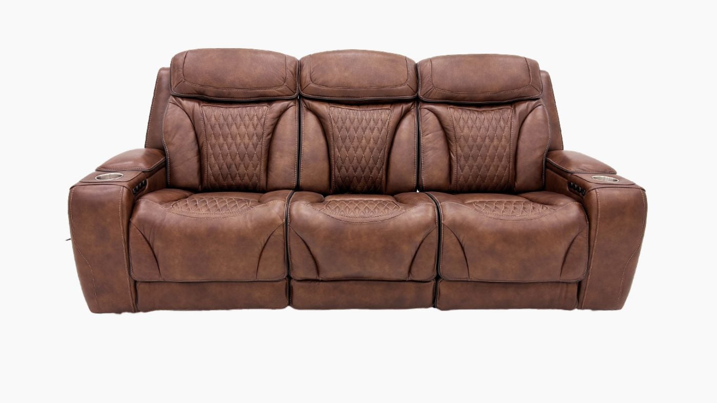 Picture of Durango Power Leather Sofa - Brown
