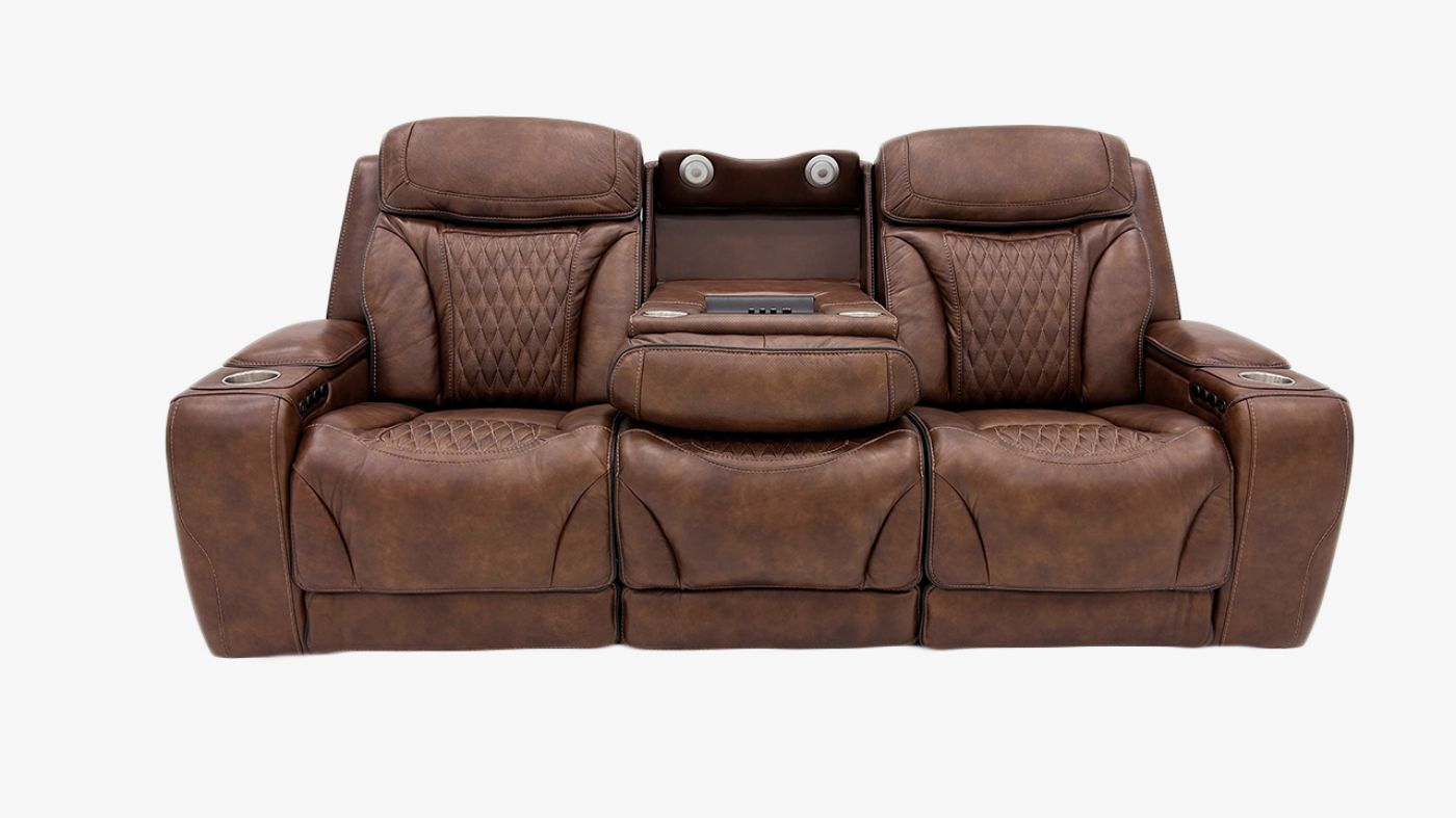 Picture of Durango Power Leather Sofa - Brown