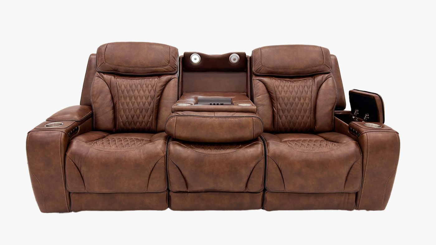Picture of Durango Power Leather Sofa - Brown