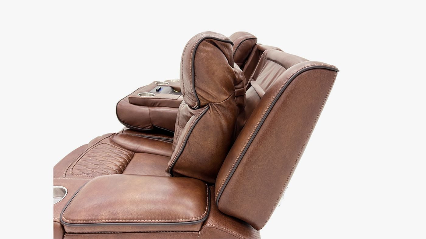 Picture of Durango Power Leather Sofa - Brown