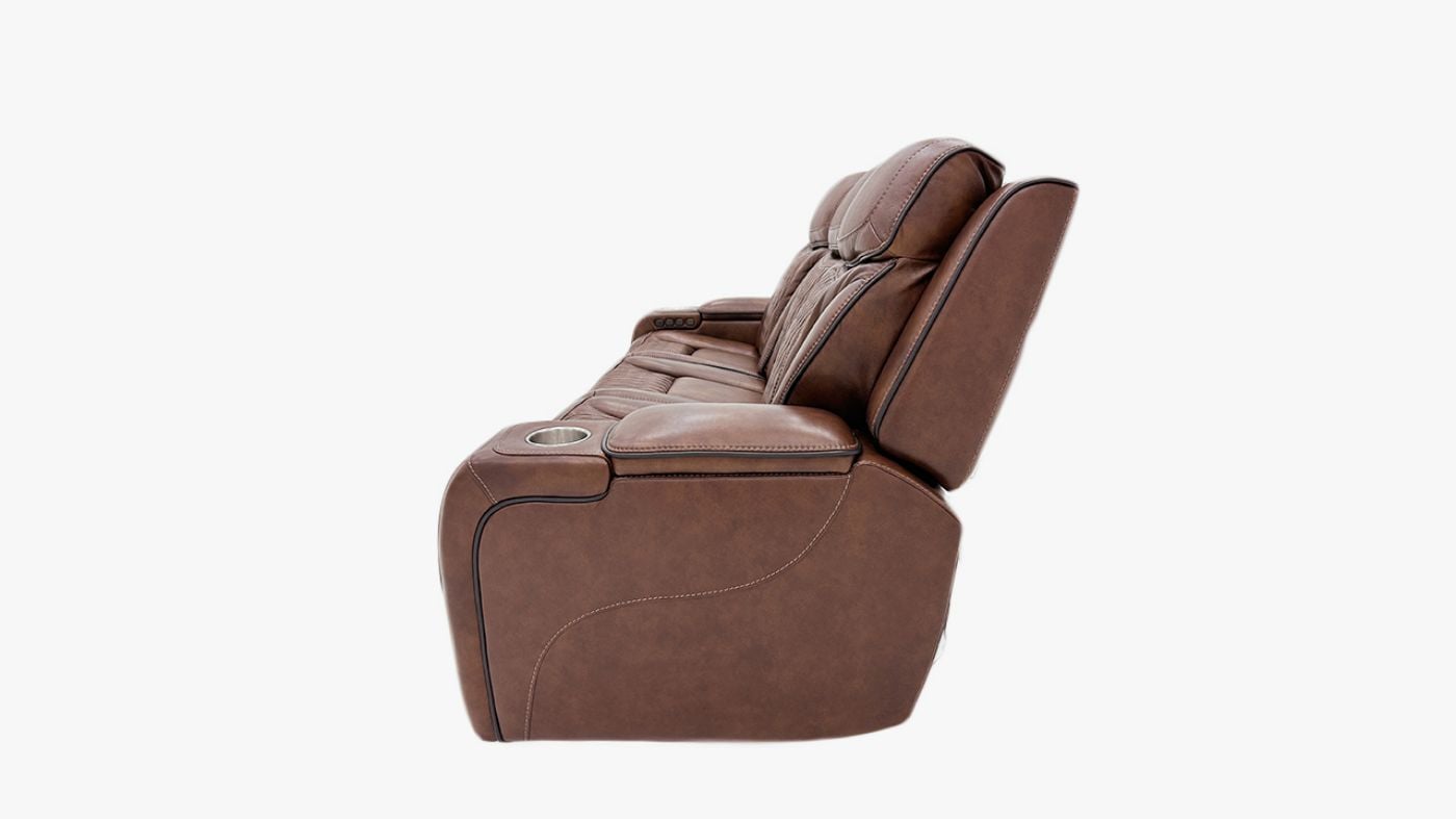 Picture of Durango Power Leather Sofa - Brown