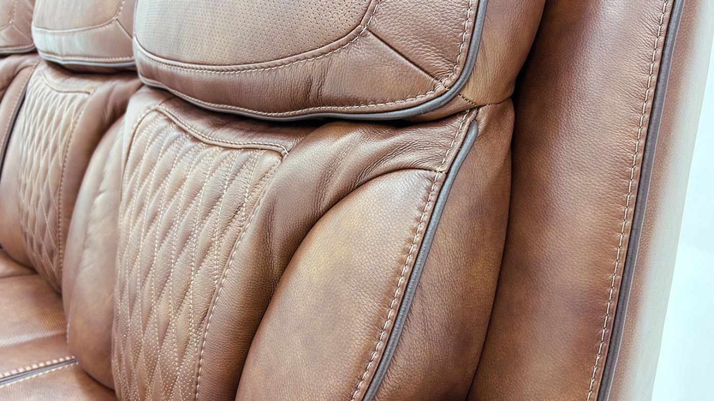 Picture of Durango Power Leather Sofa - Brown