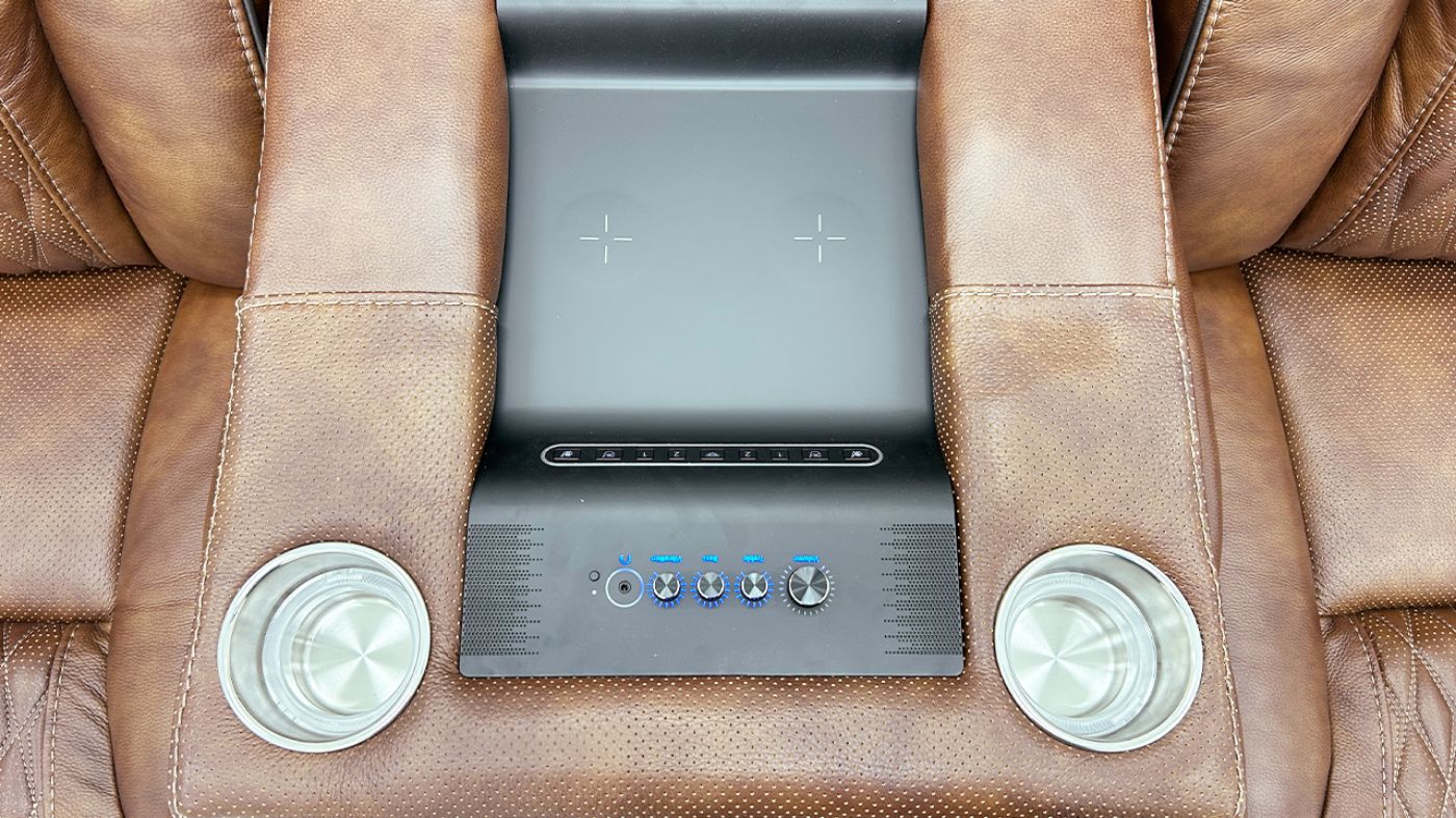 Picture of Durango Power Leather Sofa - Brown