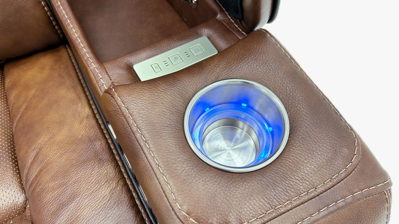 Picture of Durango Power Leather Sofa - Brown