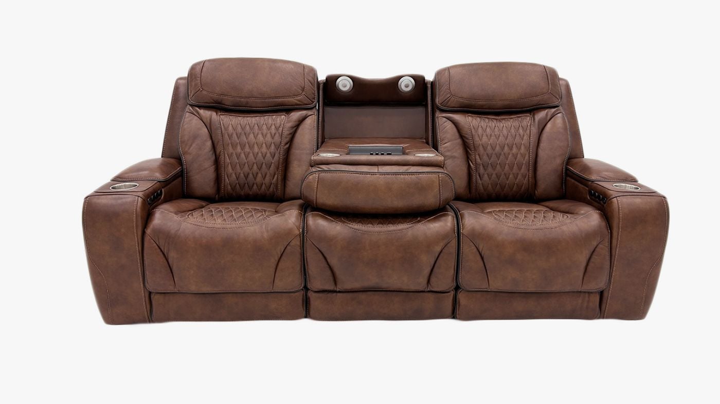 Picture of Durango 3-Piece Power Leather Sofa Set - Brown