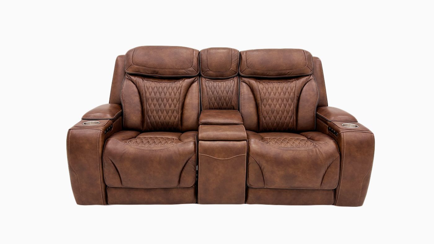 Picture of Durango 3-Piece Power Leather Sofa Set - Brown