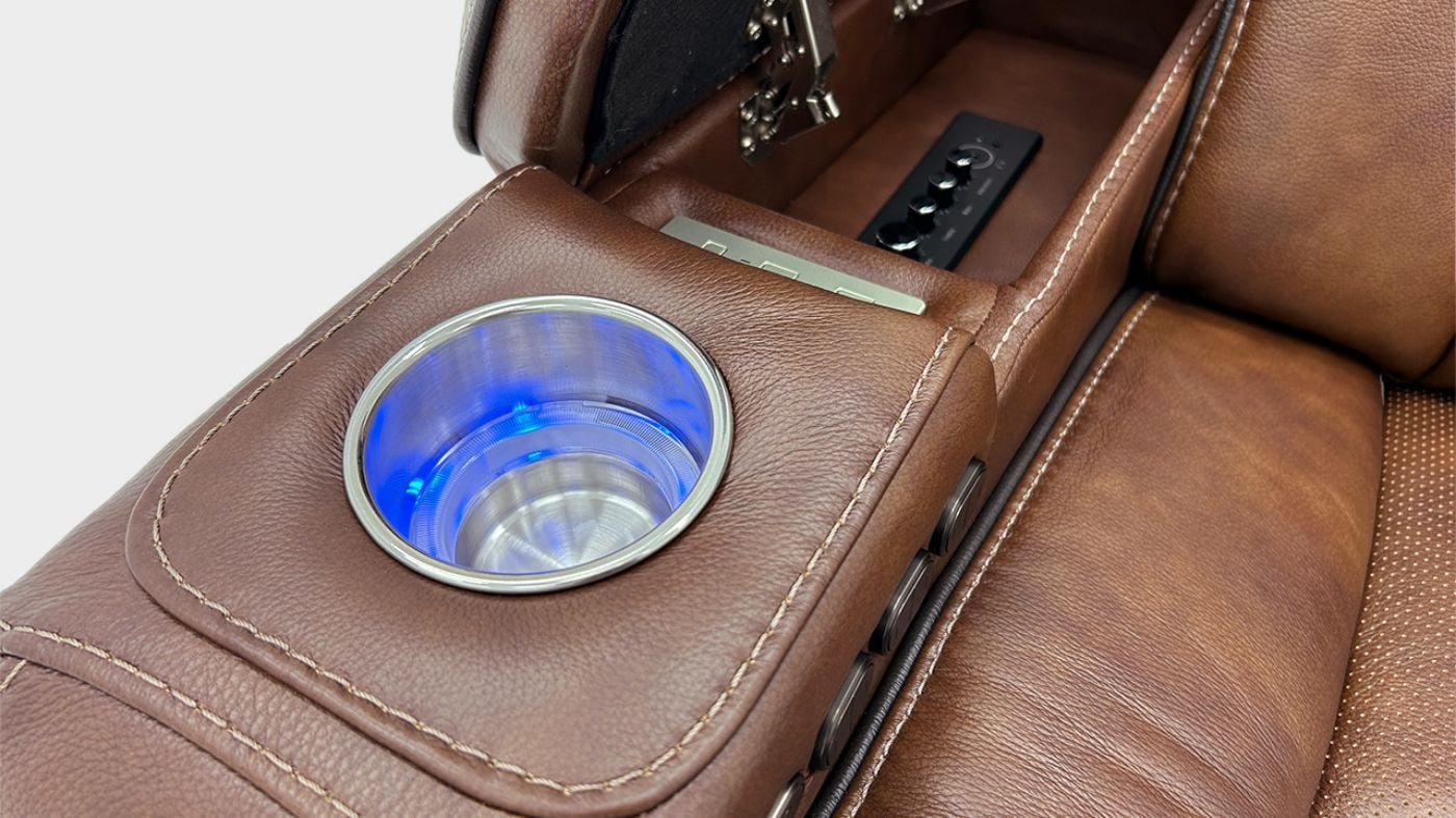 Picture of Durango 3-Piece Power Leather Sofa Set - Brown