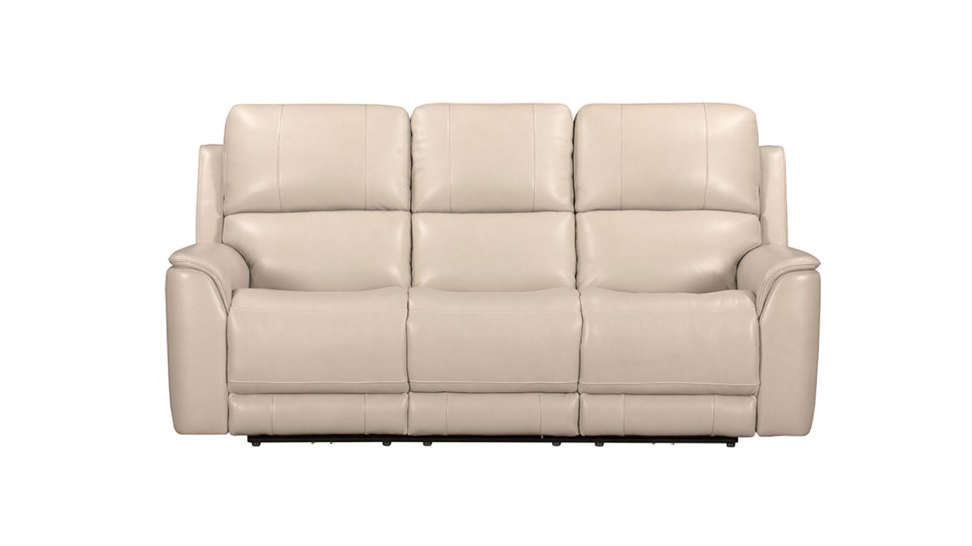 Picture of Easton Power Leather Sofa Set - Off White