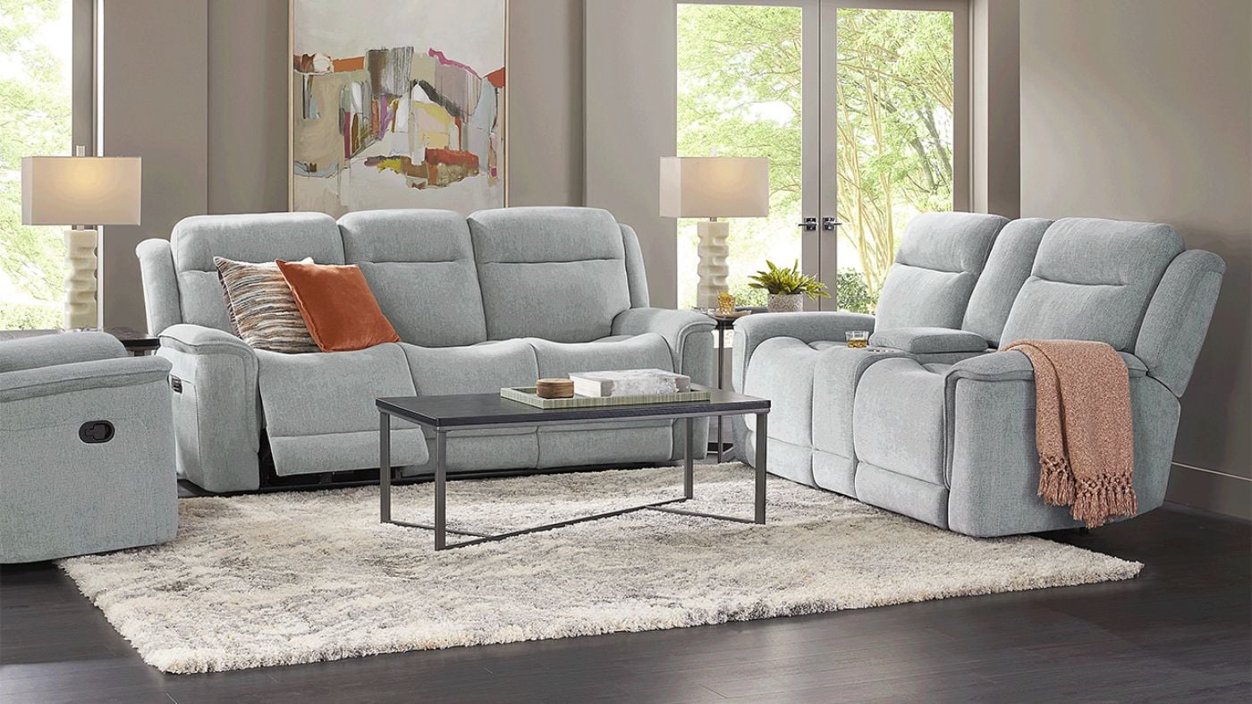 Picture of Katherine Power Sofa Set - Blue