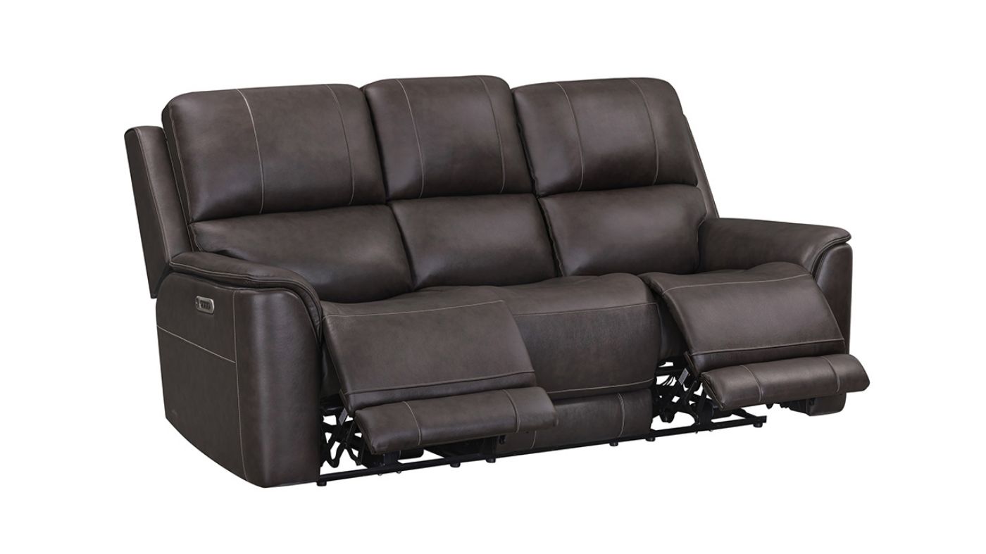Picture of Easton Power Leather Sofa - Brown