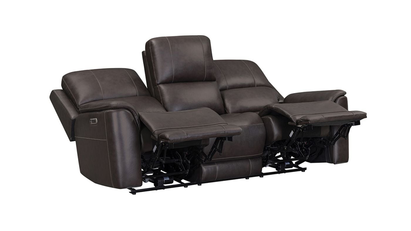 Picture of Easton Power Leather Sofa - Brown