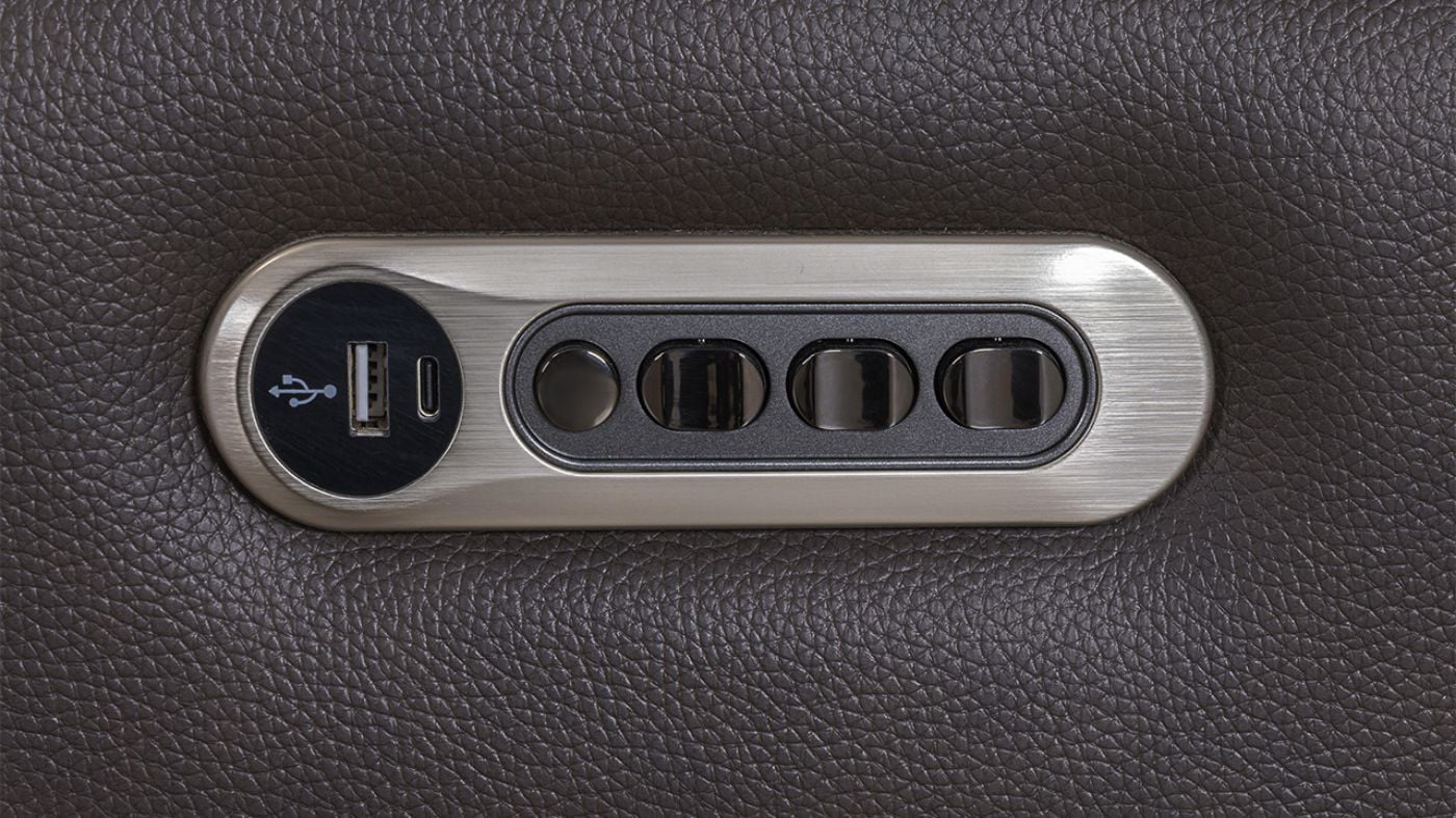 Picture of Easton Power Leather Sofa - Brown