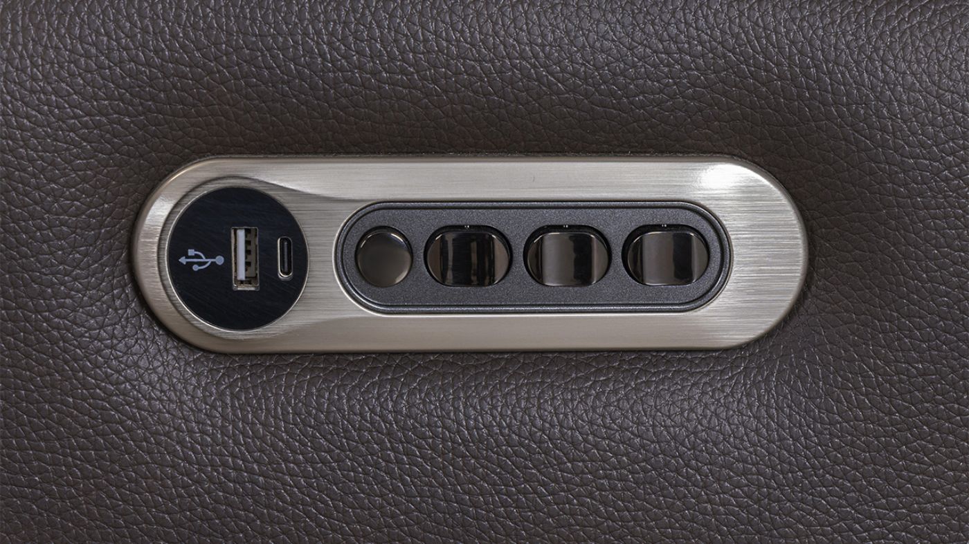 Picture of Easton Power Leather Loveseat - Brown