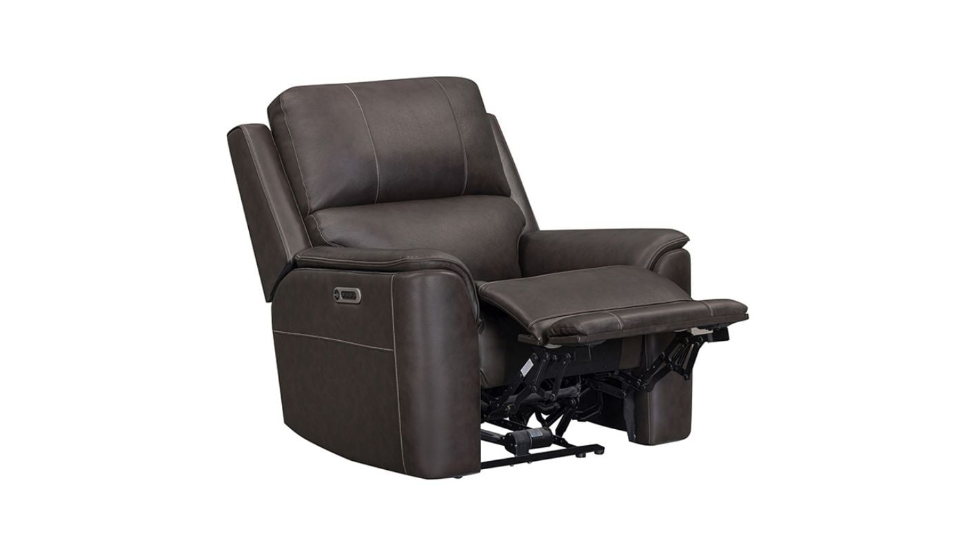 Picture of Easton Power Leather Recliner - Brown