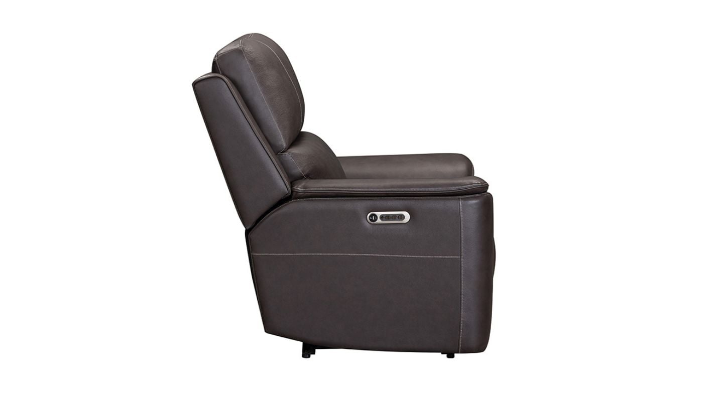 Picture of Easton Power Leather Recliner - Brown