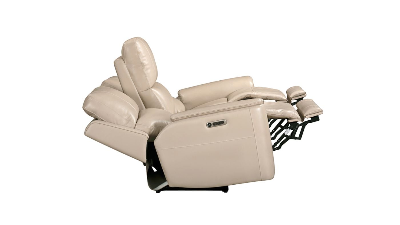 Picture of Easton Power Leather Sofa - Off White