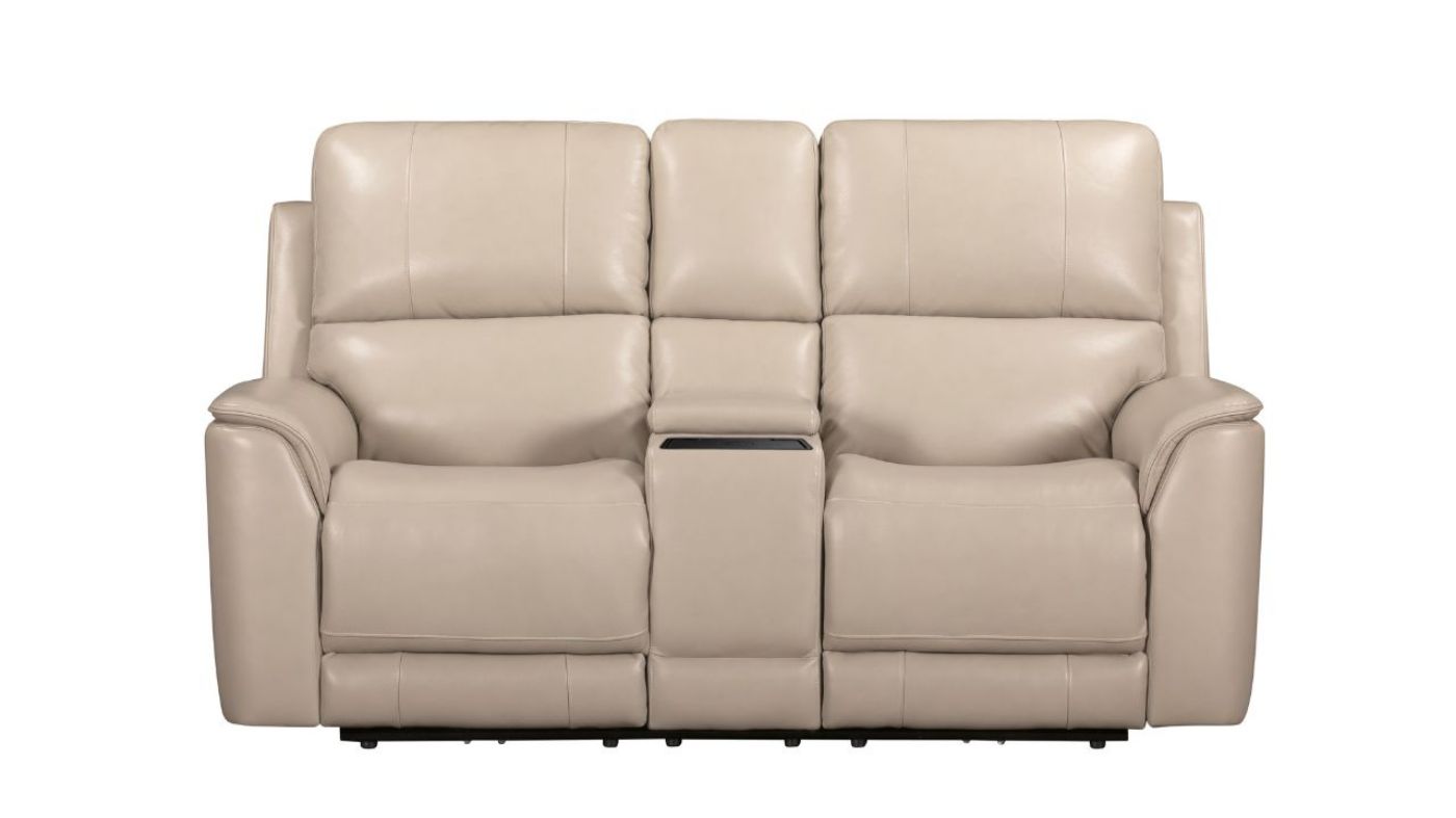 Picture of Easton Power Leather Loveseat - Off White