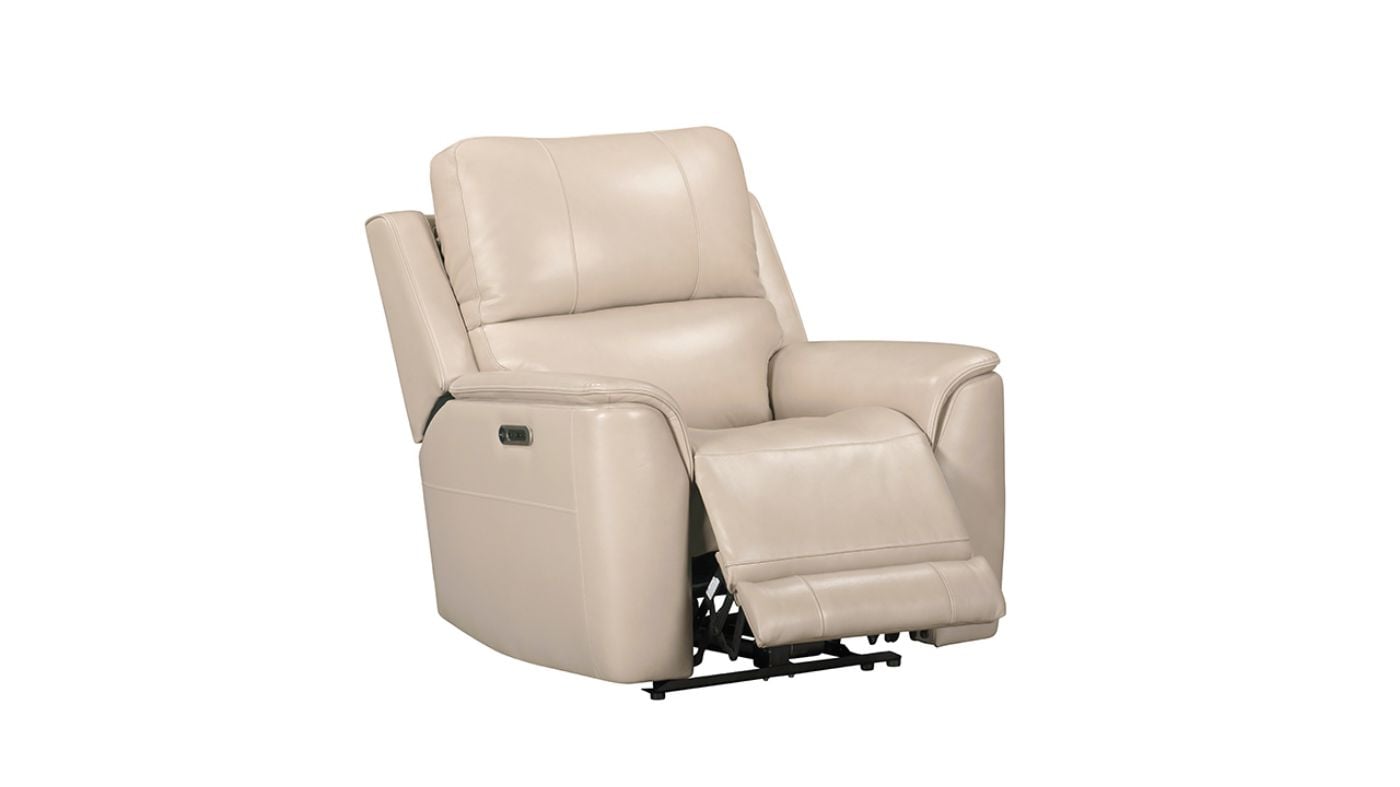 Picture of Easton Power Leather Recliner - Off White