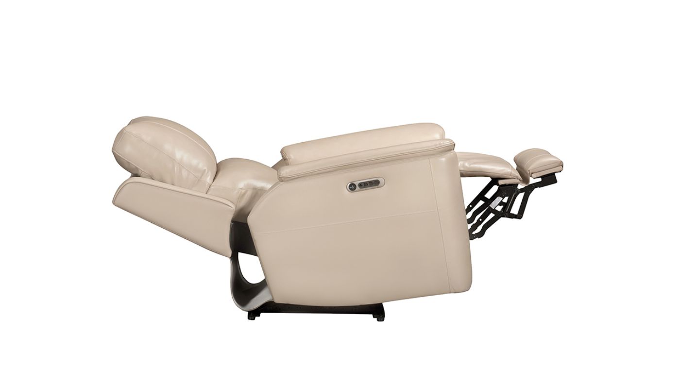 Picture of Easton Power Leather Recliner - Off White