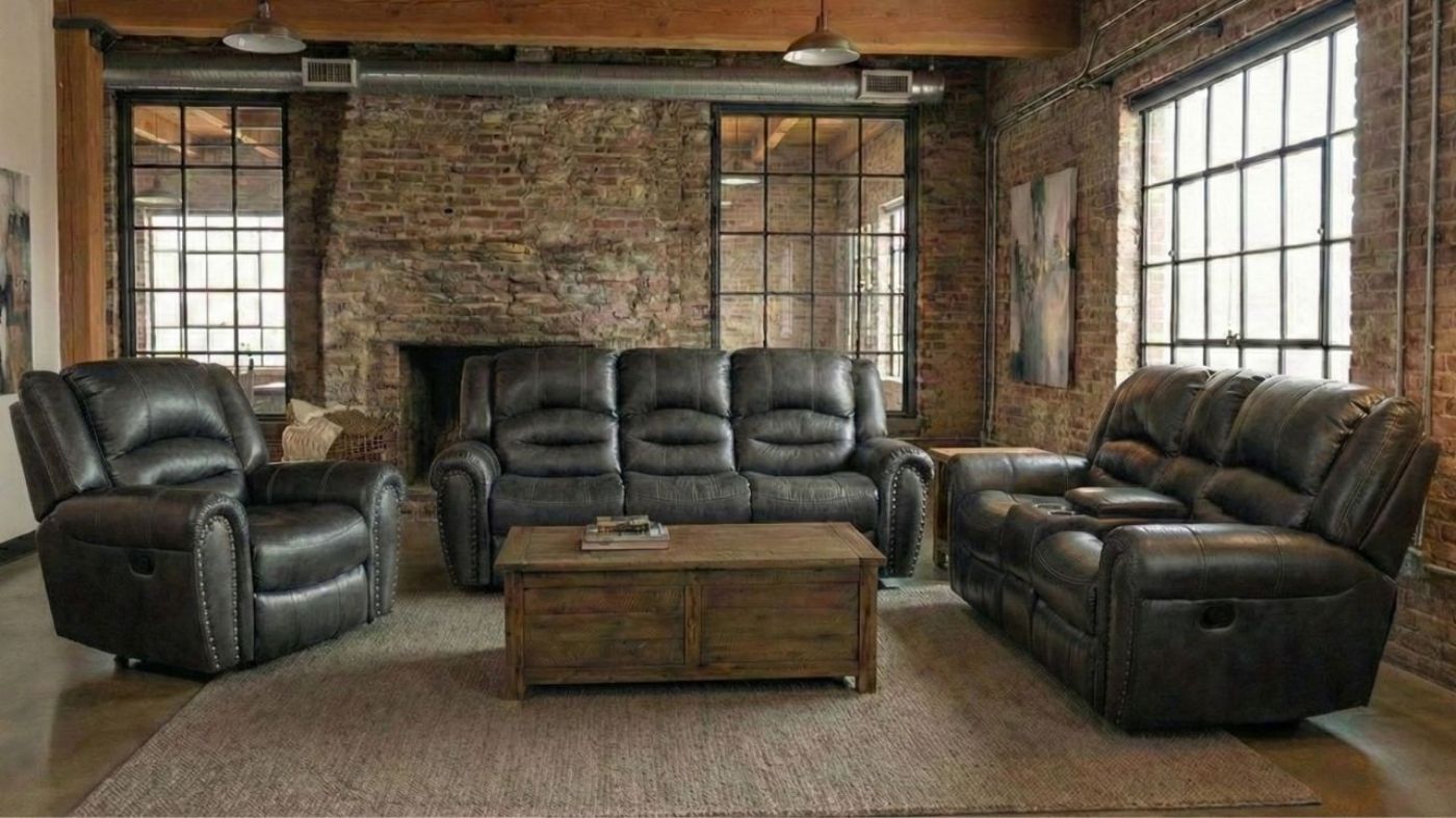 Picture of Torino Reclining Sofa Set - Gray