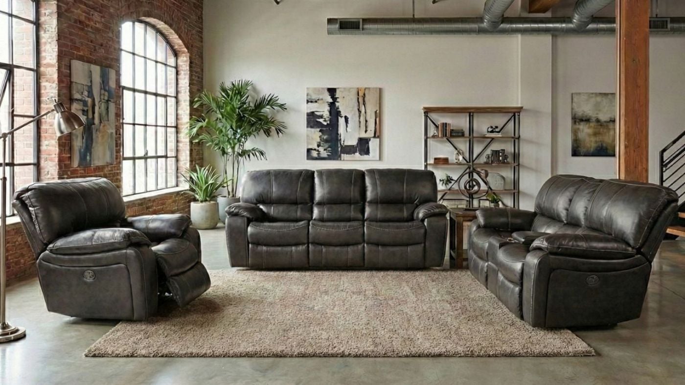 Picture of Legend Power Reclining Sofa Set - Gray
