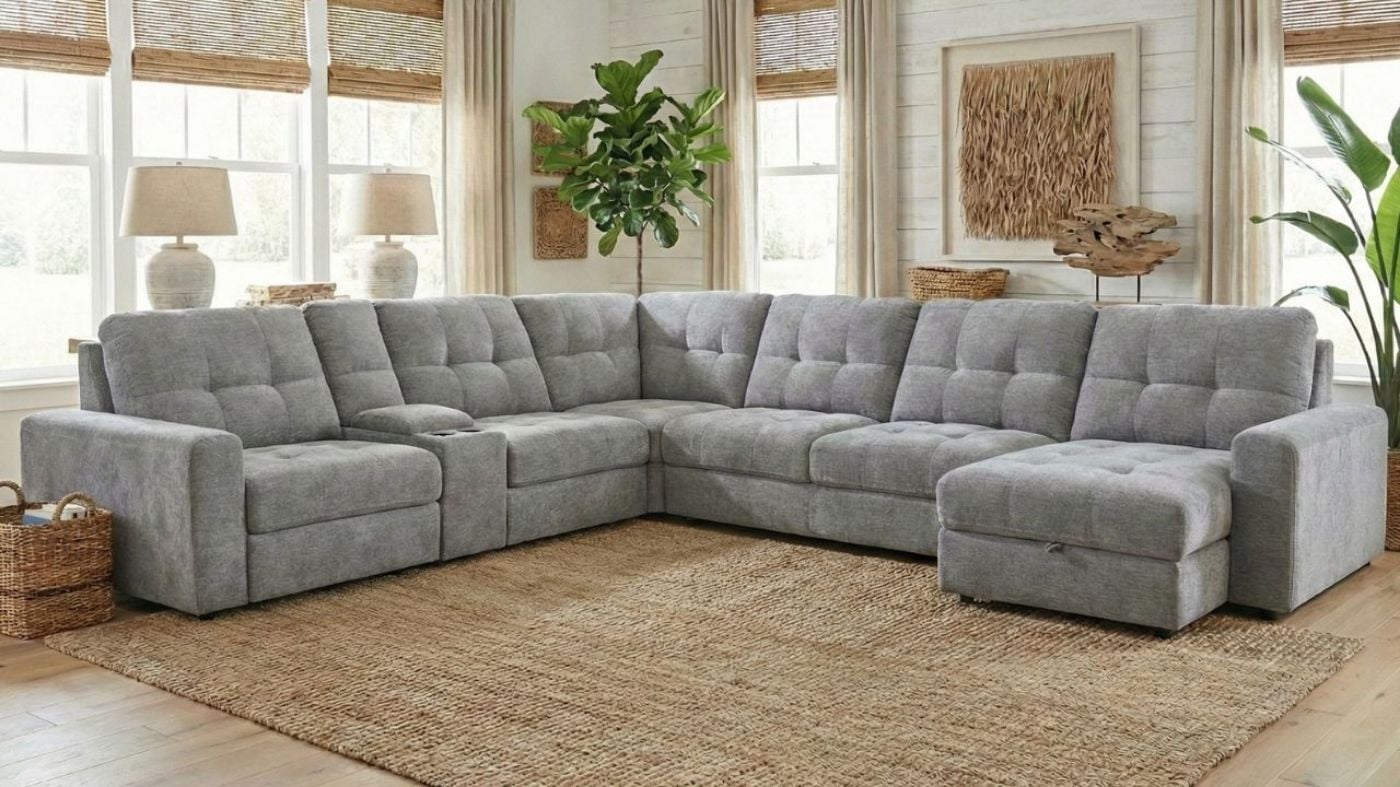 Picture of Lucie Sectional - Gray