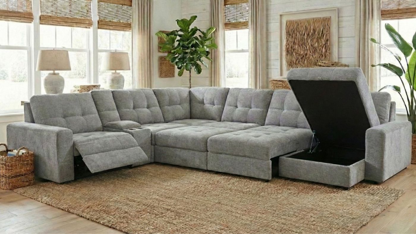 Picture of Lucie Sectional - Gray