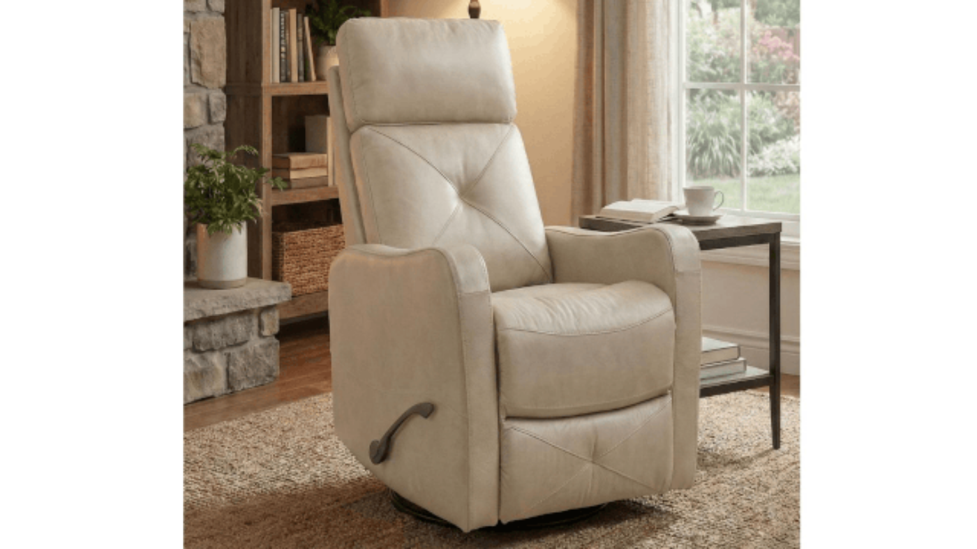 Picture of Hayes Leather Swivel Glider Recliner