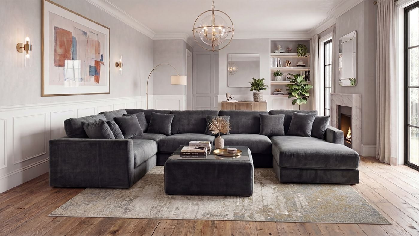 Picture of Remington Right Sectional - Gray